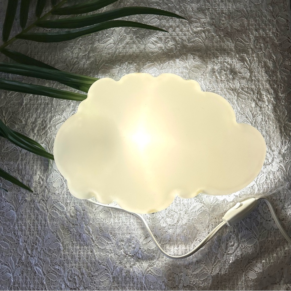 1990’s Ikea Dromsyn Cloud Wall Lamp w Bulb